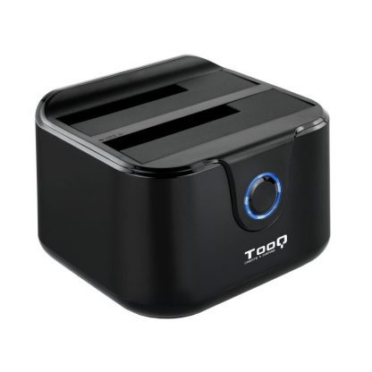 Tooq TQDS-802B Dock Station Doble Bahía HDD Negro