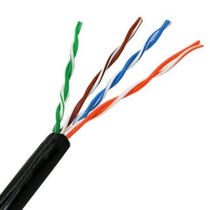 Bobina Cable RJ45 CAT5E UTP Rigido Exterior 305Mts