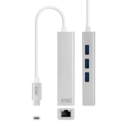 Conversor USB-C ETHERNET+3xUSB 3.0