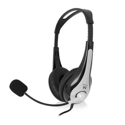 EWENT EW3562 Auriculares + micrófono estéreo negro