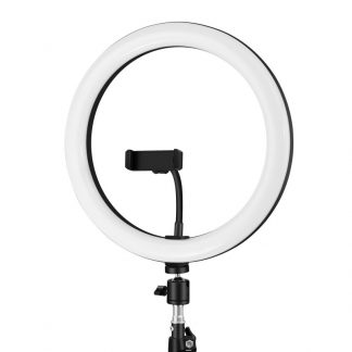 iggual Kit Anillo luz LED 10" + Trípode 200 cm