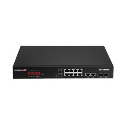 Edimax PRO GS-5210PL Switch 10xGb PoE+ 2xSFP Surve