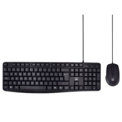 Ewent EW3006 kit teclado+ ratón escrit. silenciosa