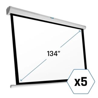 iggual Pack 5 x Pantalla 134" 4:3 240x240 eléctrica